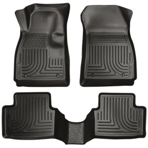 Buick Encore Floor Liners - Front/2nd Row - Husky Liners - WeatherBeater - Black - `13-`14